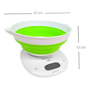 Balanza Electronica Cocina Bowl Plegable Precision 1g 3kg A1
