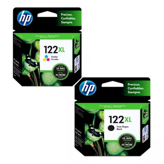 Kit Tinta Hp 122xl Negro / Tri-color Deskjet 2050 / D1000