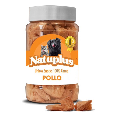 Natuplus Pollo Snack 100% Natural Liofilizado X 100g