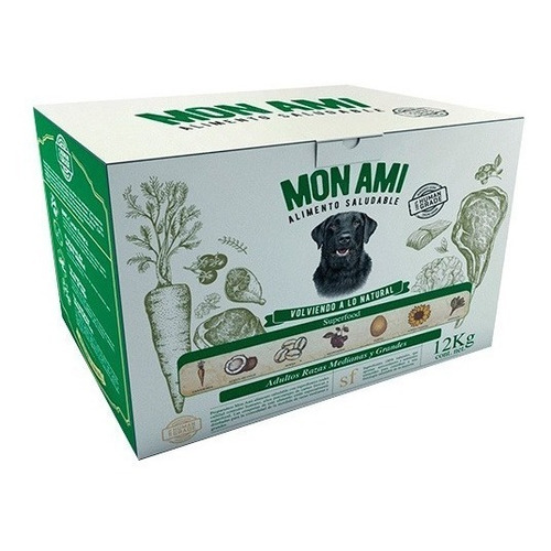 Alimento Mon Ami para perro adulto de raza mediana y grande sabor mix en bolsa de 12 kg