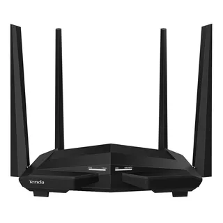 Router Tenda Ac10 V3 Wifi Gigabit De Doble Banda Ac1200 Color Negro