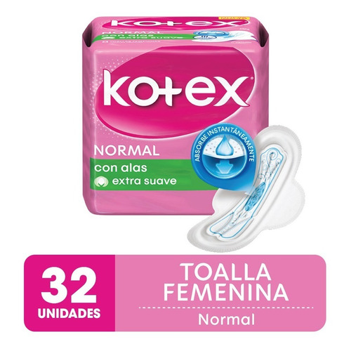 Toalla Femenina Kotex Normal X 32