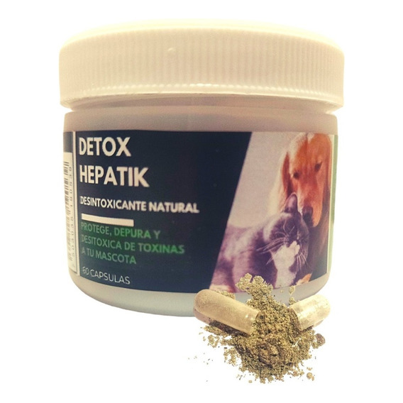 Detox 100% Natural De Uso Diario Para Perros Y Gatos 60 Pz