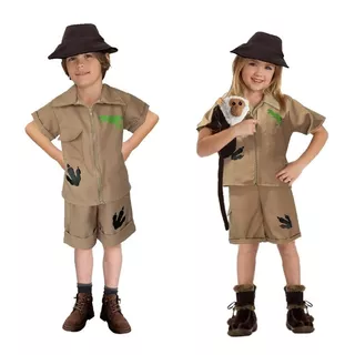 Disfraz De Explorador - Disfraz De Cazador De Dinosaurios - Disfraz Safari - Disfraz De Exploradora - Traje De Safari - Disfraces Para Niñas Y Niños