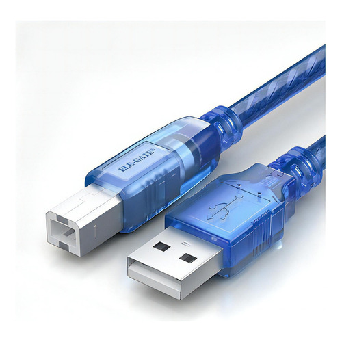 Cable Usb De 10 Mts Para Impresora, Multifuncional Color Azul