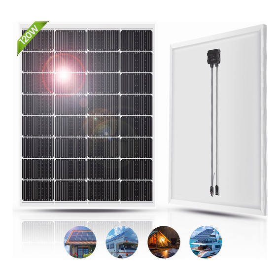 Modulo Panel Solar Carga 120w Monocristalino 18v Impermeable