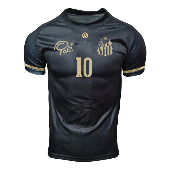 Camiseta Pelé Conmemorativa Dorada Diseño 2