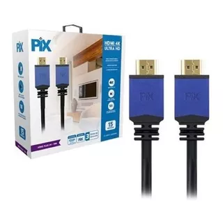 Cabo Hdmi Premium 2.0 4k Hdr 19p C/filtro 15m Pix 018-1520