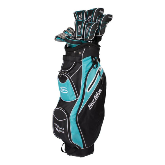 Set Juego Completo Palos De Golf Tour Edge Moda Silk Dama 11 Color Negro Azul