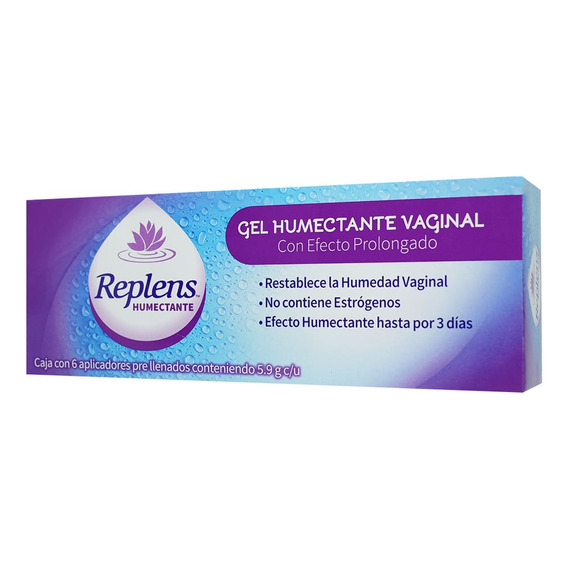 Replens Gel Humectante Vaginal 6 Aplicadores Prellenados
