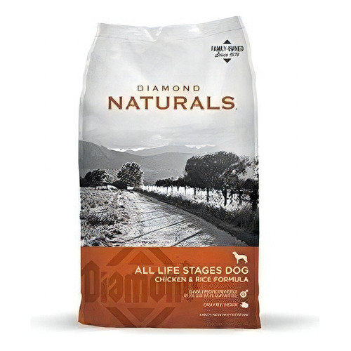Alimento Diamond Naturals All Life Stages Dog para perro sabor pollo y arroz en bolsa de 18.14kg