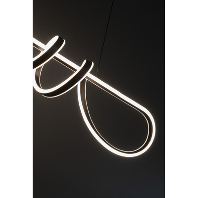 Colgante Led Trevor Negro 83w Deco Moderno Luz Desing