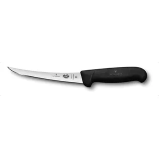 Faca Profissional 28cm Desossar Lâmina Curva 15cm Victorinox Cor Preto