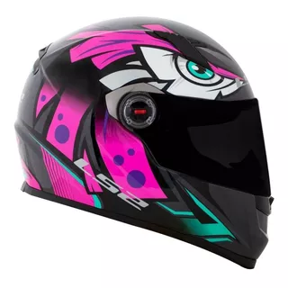 Capacete Motociclista Ls2 Classic Tribal Pink À Vista