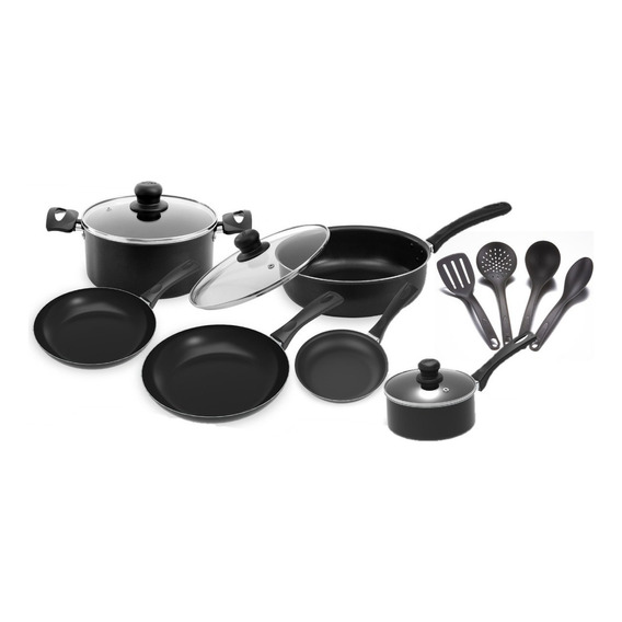 Bateria 13pz A/a Smart Chef Color Negro