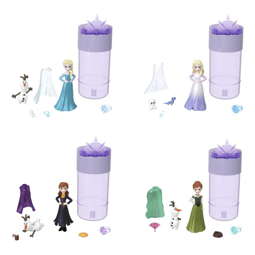 Disney Frozen Muñeca Snow Color Reveal Sorpresa Temática Coronación para niñas de 3 años en adelante