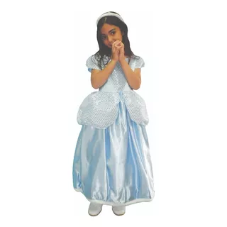 Disfraz Vestido Princesa Cenicienta Cinderella Niña Carnaval