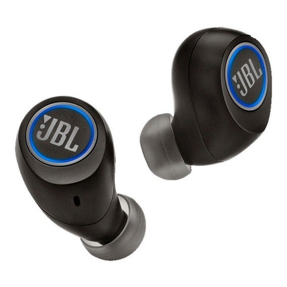 Auriculares in-ear inalámbricos JBL Free negro con luz LED