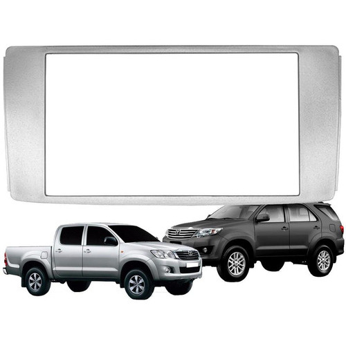 Marco Adaptador Stereo Toyota Hilux Srv/srv4 Doble Din Plata