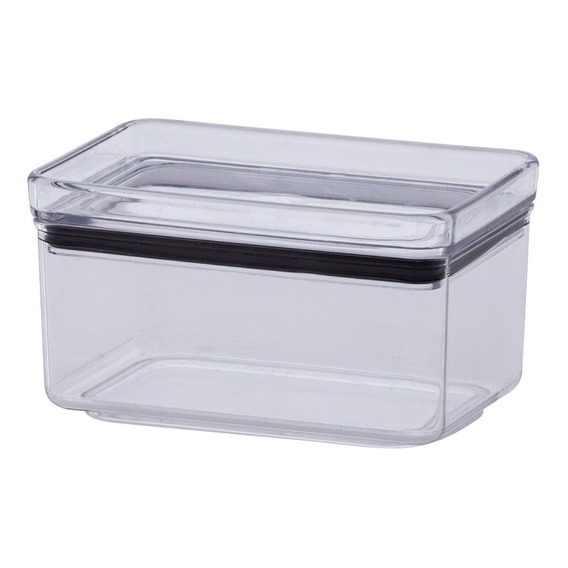 Caja Hermética Pote Frasco Acrílico Transparente 580 Ml  