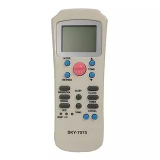 Cr-3069 Controle Remoto Compatível Ar Condic Carrier Sky7070