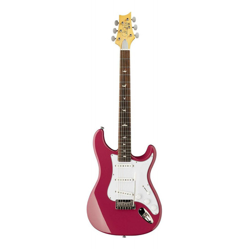 Guitarra eléctrica PRS Guitars SE Silver Sky John Mayer solidbody de álamo dragon fruit con diapasón de palo de rosa