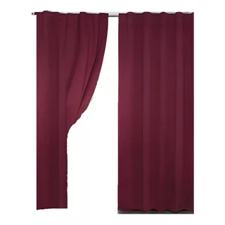 Juego De Cortinas Blackout Textil 2,10 X 1,40 Mts 2 Paños