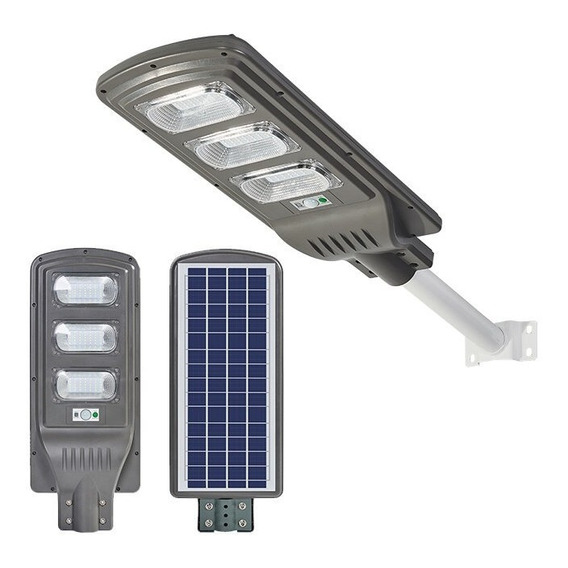 Foco Solar Luminaria Led Exterior Sensor De Movimiento +base