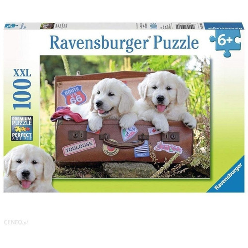 Rompecabezas Ravensburger Perritos Viajeros 100 Piezas Xxl