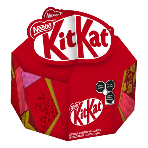 Chocolate Kitkat Gifting Caja Con 4 Piezas De 45.5g