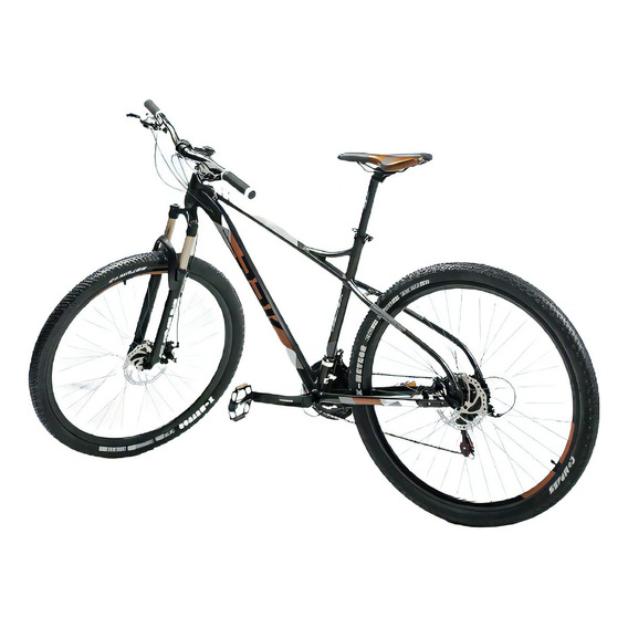 Mountain bike PRK Cycling Club Instinct R29 M 21v frenos de disco mecánico cambios Shimano TY-300 y Shimano TZ500 color negro/marrón  