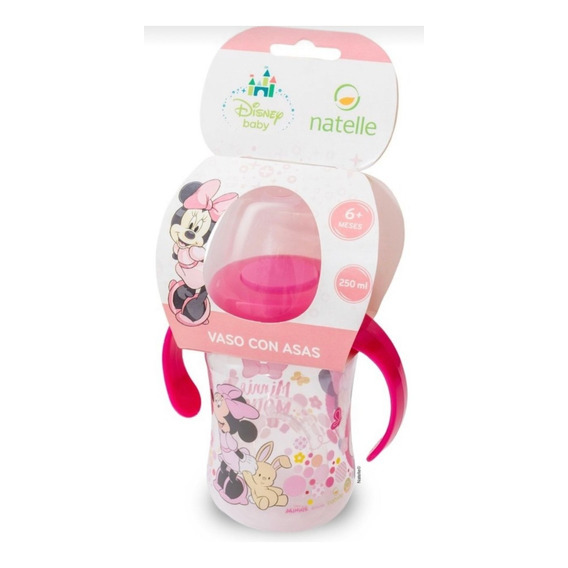 Vaso Bebe Con Asas Disney Minnie Mickey 250ml