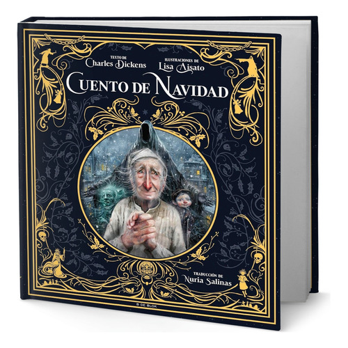 Libro Cuento De Navidad [ Edición Ilustrada ] Original, De Charles Dickens. Editorial B De Blok, Tapa Dura En Español, 2023