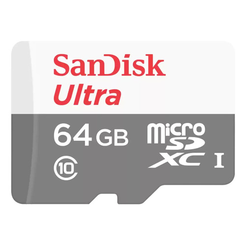 Tarjeta de memoria SanDisk SDSQUNS-064G-GN3MA  Ultra con adaptador SD 64GB