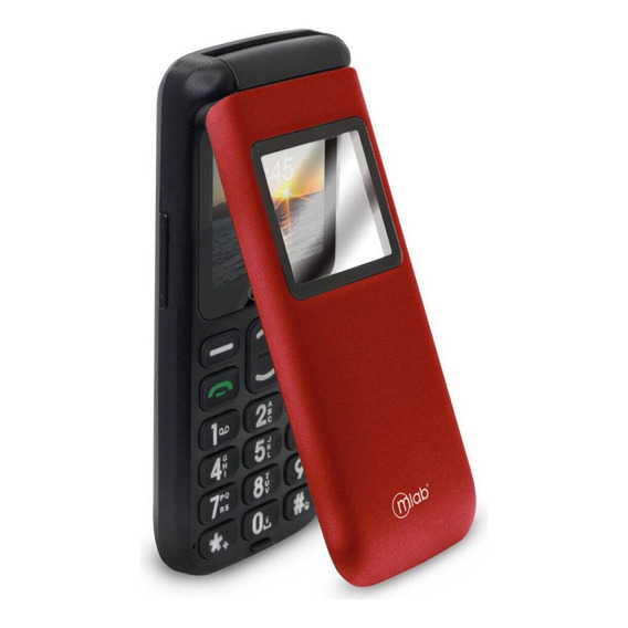 Celular Senior Tecnolab Shell Sos 4g 1.77 Pulgadas Rojo