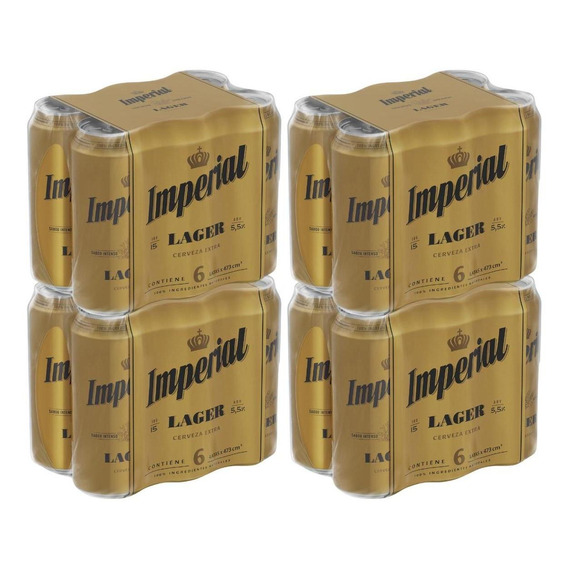 Cerveza Imperial Lager Lata 473ml Pack X24 Fulescabio Oferta
