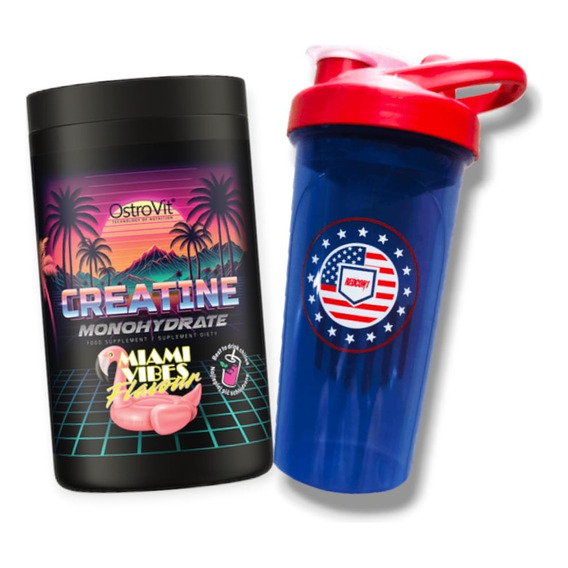 Pack Creatina Miami Vibes 500gr + Shaker - Ostrovit