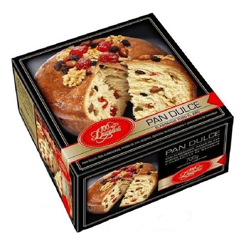 Pan Dulce Con Almendras 100 Ducados Premium Estuche 700 Gr