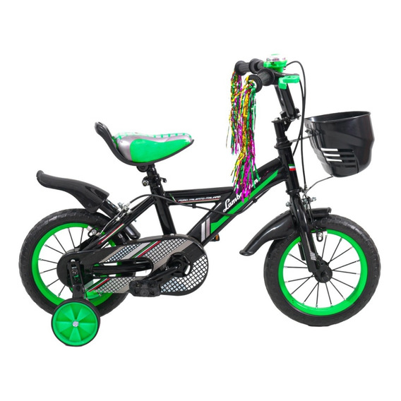 Bicicleta Infantil Rodado 12 Niños Lamborghini Con Timbre