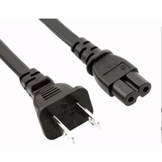 Cable De Corriente 2 Polos. Laptop, Pc, Ps2, Ps3, Ps4 Slim