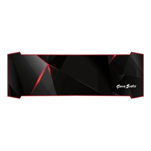 Mouse Pad gamer CDTek Bigg de látex 30cm x 90cm x 3mm negro/rojo