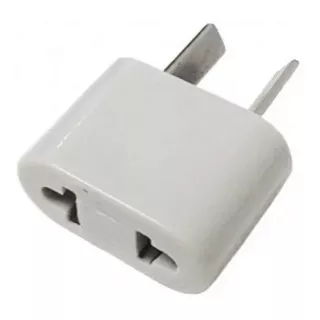 Adaptador Para Ficha Americana Y Aleman Mig Blanca Pack X 10