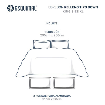 Edredón Duvet Trenzado King Size Xl Con Fundas De Almohada Esquimal | Textura Tipo Lino, Taupe