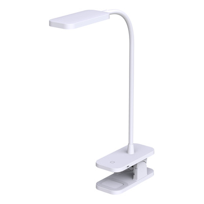 Lampara De Escritorio Led Maura Blanca Con Pinza Tl100b Mks