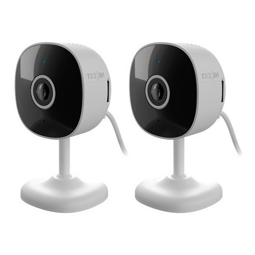 Camara 2k 2304 X 1296p Nexxt Wifi 2 Pack Motorizada 10 Metro Color Blanco