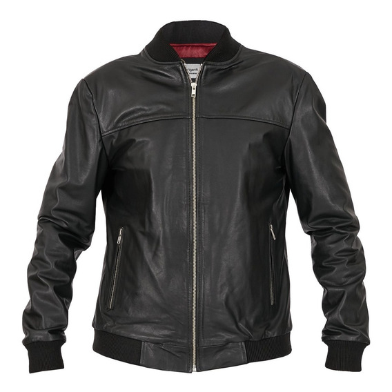 Campera Hombre Briganti Cuero Casual Jake Premium Urbana