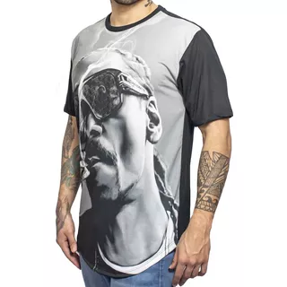 Kit Com 5 Camisetas Masculinas Long Line Oversized Swag