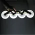 Ruedas Led Blancas X4  Rollers Pu 76mm/82a Chilli Boards
