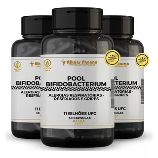 Pool 11 Bilhões Lactobacillus Sinusite Rinite 90 Cáps