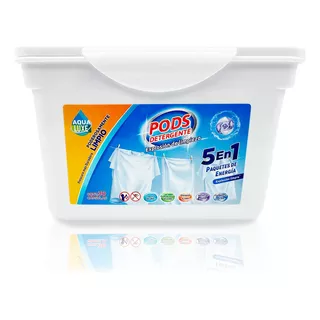 Pods Detergente Aqua Luxe Ropa / 30 Capsulas De Jabon 5 En 1